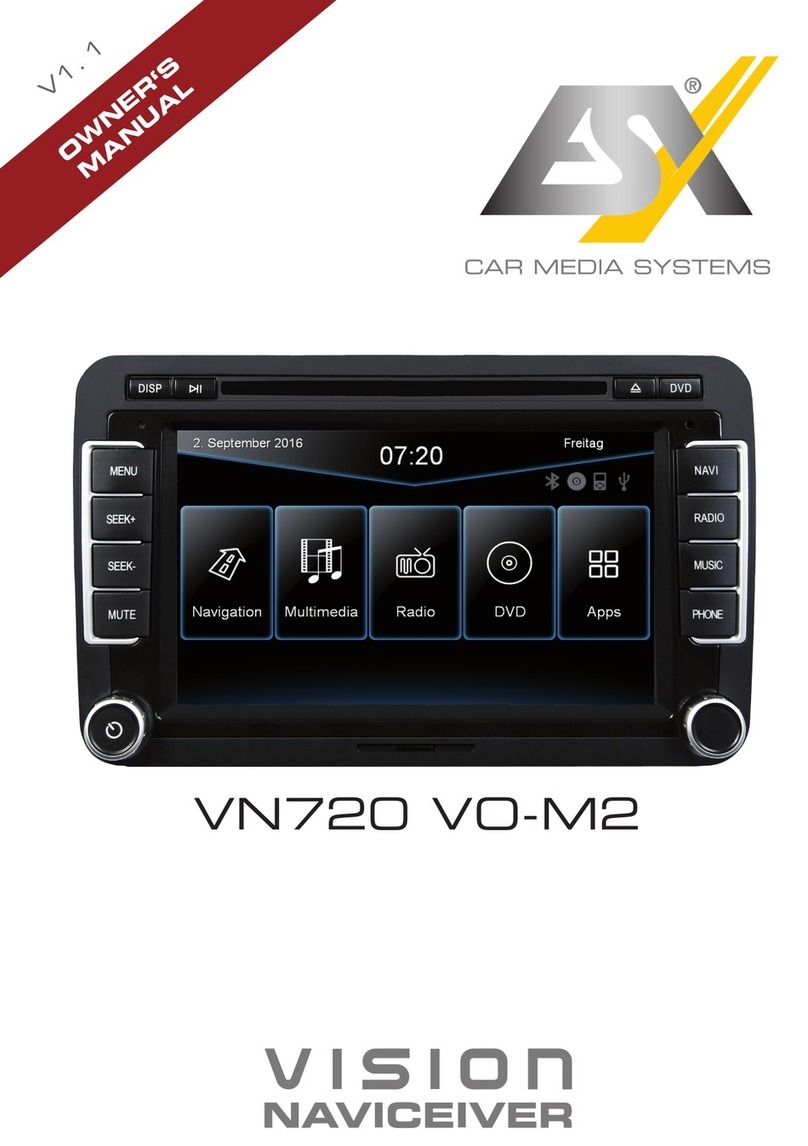 ESX VISION NAVICEIVER VN720 User manual