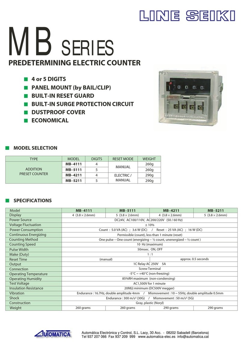 Automatica LINE SEIKI MB Series quick start guide