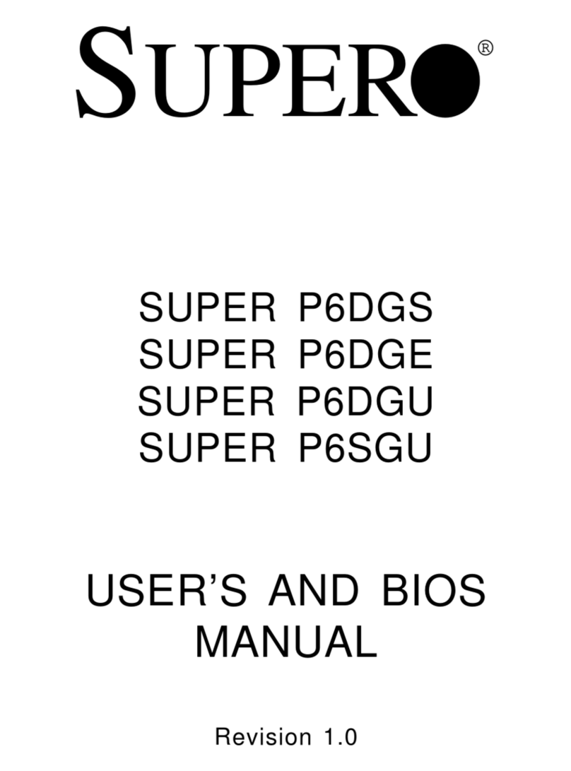 Supero SUPER P6DGS User's and bios manual