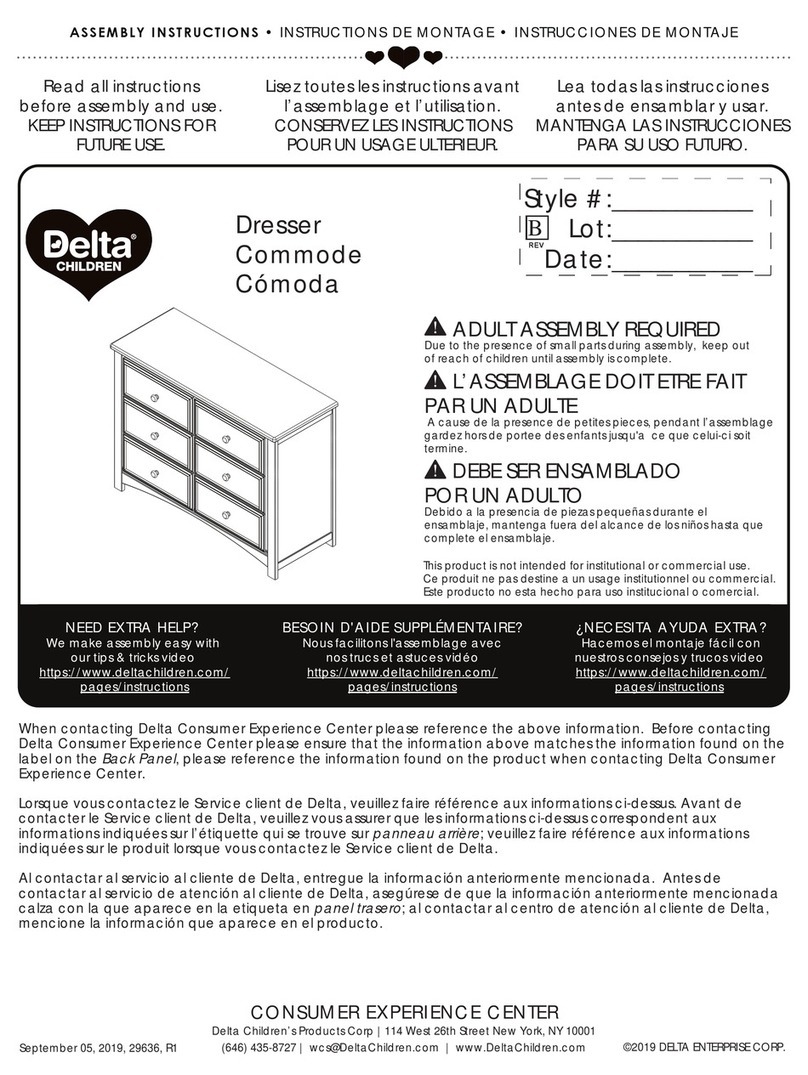 Delta Children DELTA10 Assembly instructions Delta Children DELTA10 Assembly instructions