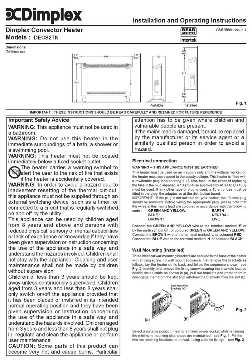 Dimplex DECS2TN User manual