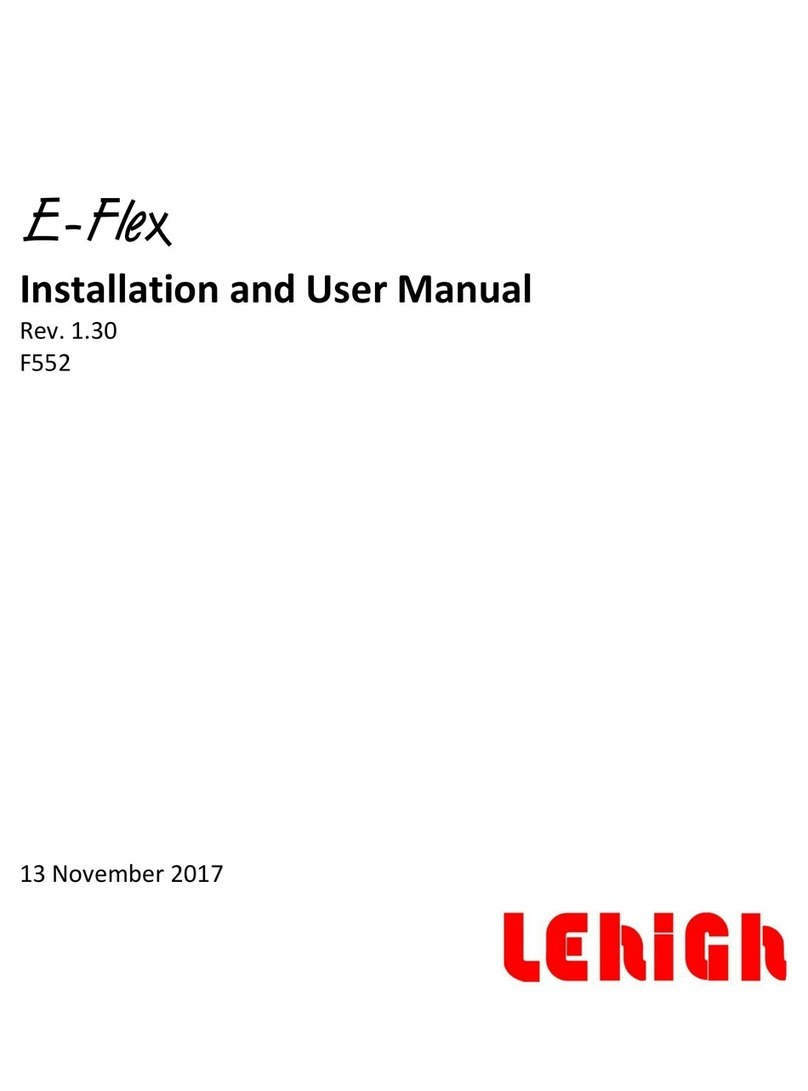 Lehigh E-Flex EFRP-04 Installation and user manual