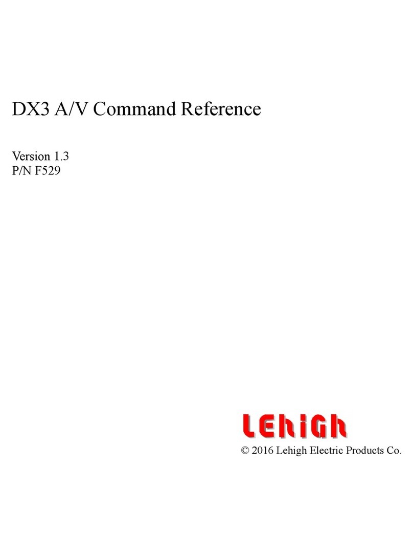 Lehigh DX3 Command reference
