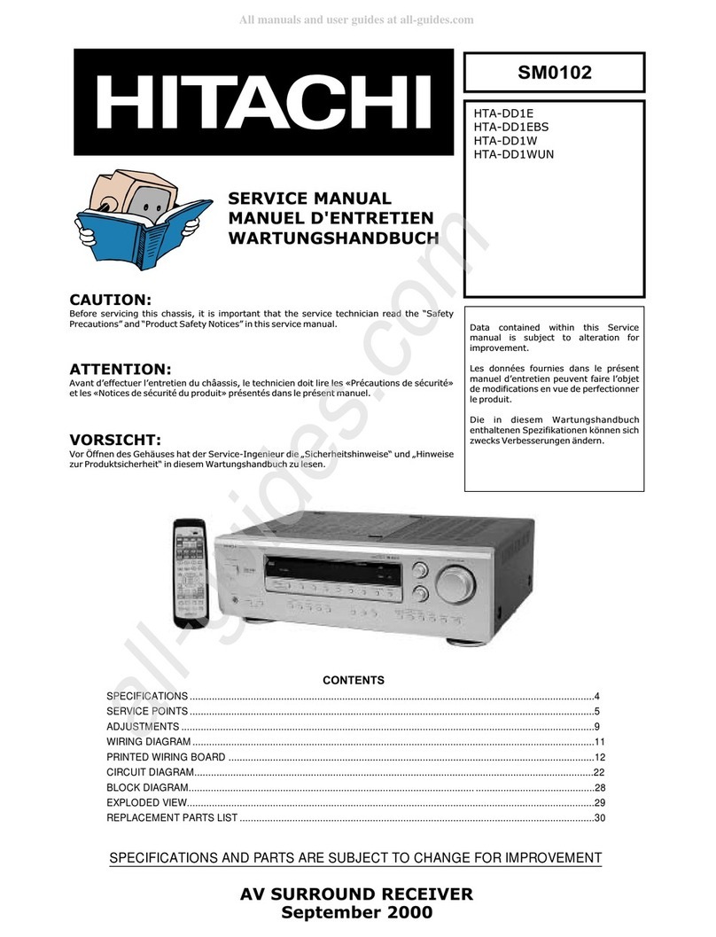 Hitachi HTA-DD1E User manual