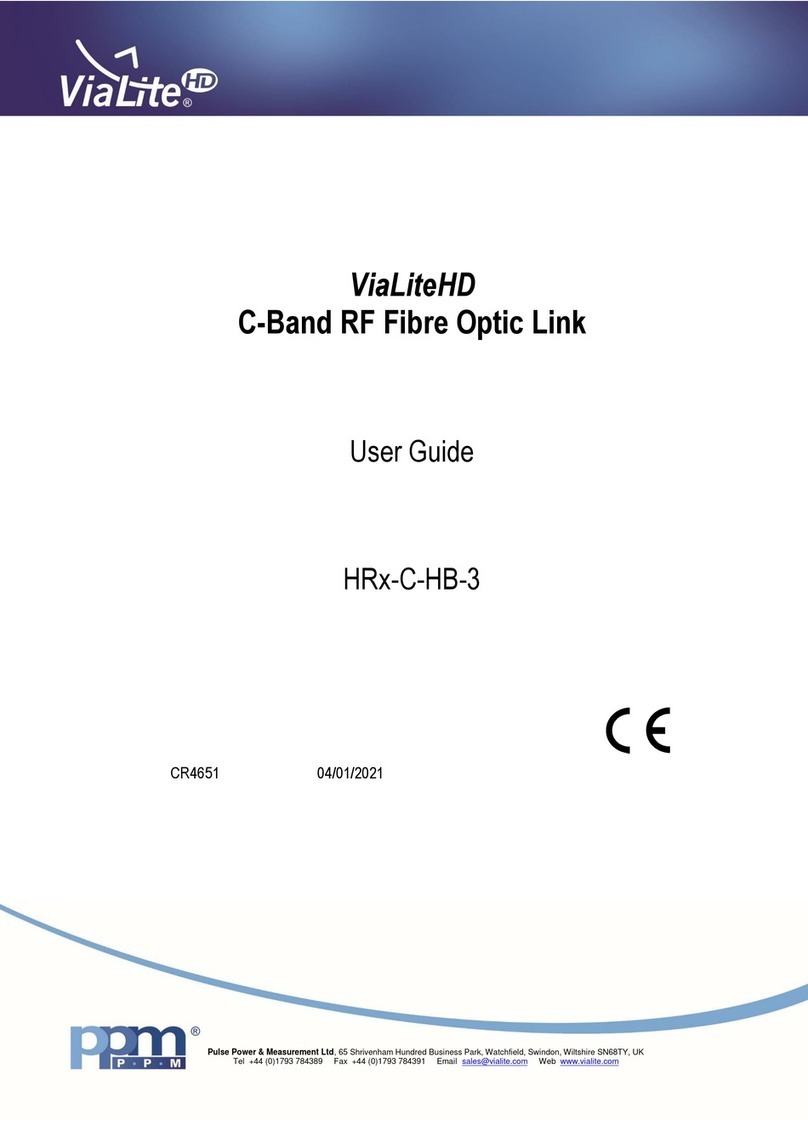 PPM ViaLiteHD HR-C-HB-3 Series user guide