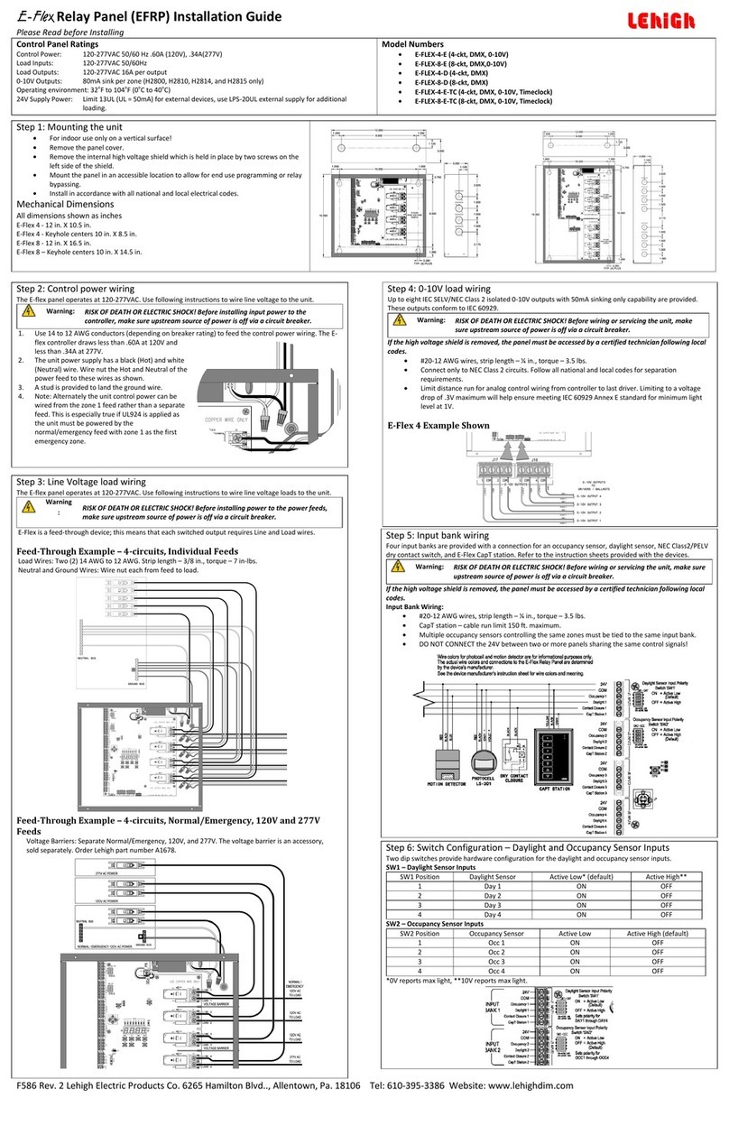 Lehigh E-Flex EFRP User manual