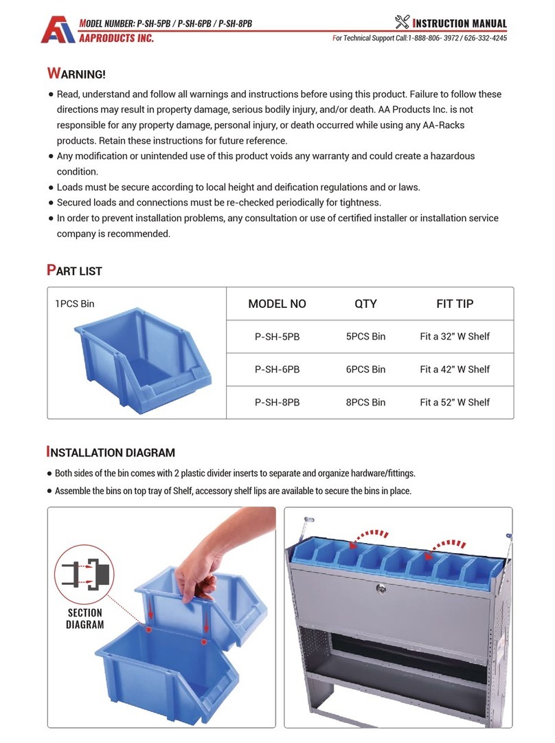 AA Products P-SH-5PB instruction manual