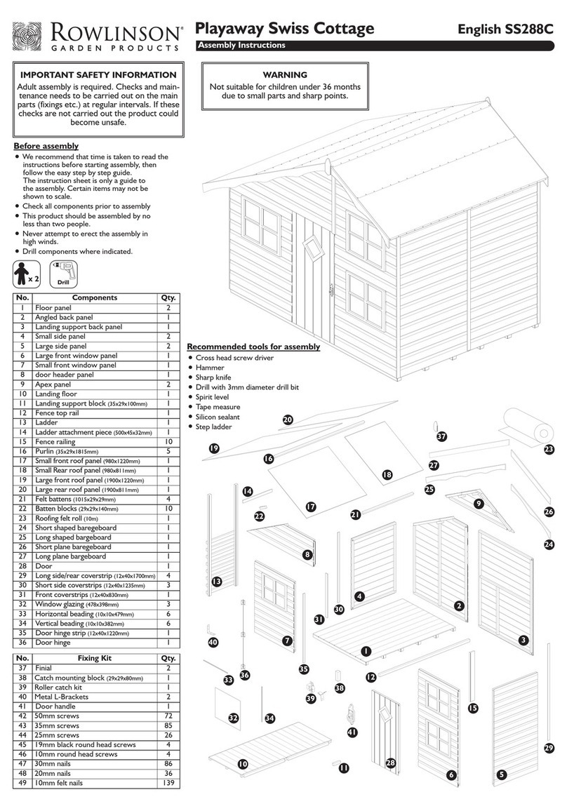 Rowlinson Garden Products SS288C User manual Rowlinson Garden Products SS288C User manual