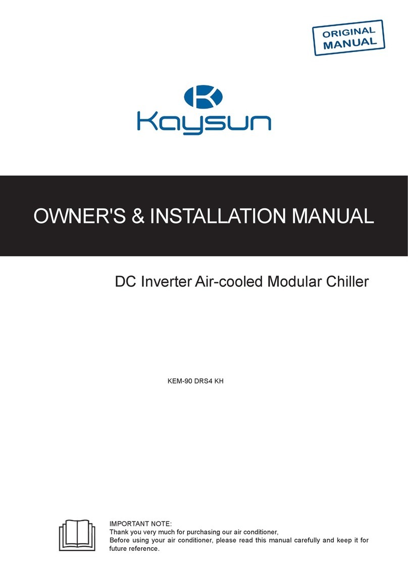 Kaysun KEM-90 Owners & installation manual