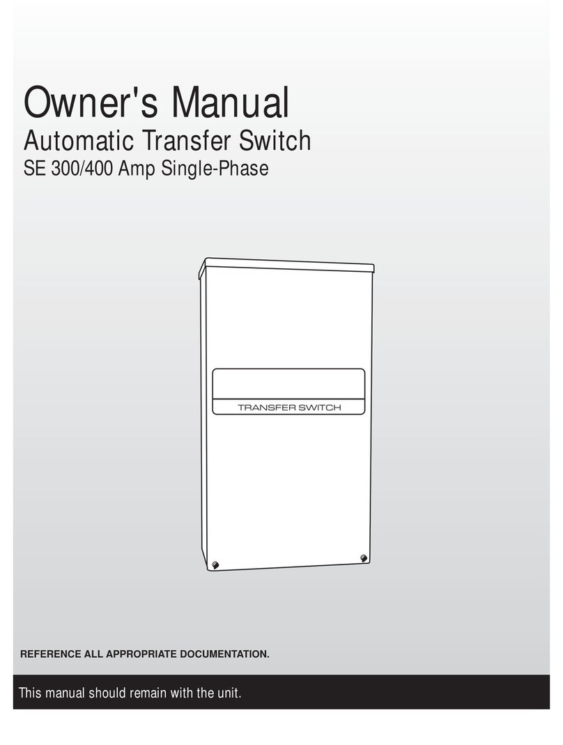 Generac Power Systems RTSG300A3 User manual Generac Power Systems RTSG300A3 User manual