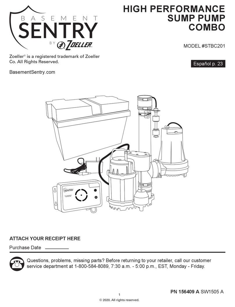 Zoeller Basement Sentry STBC201 manual