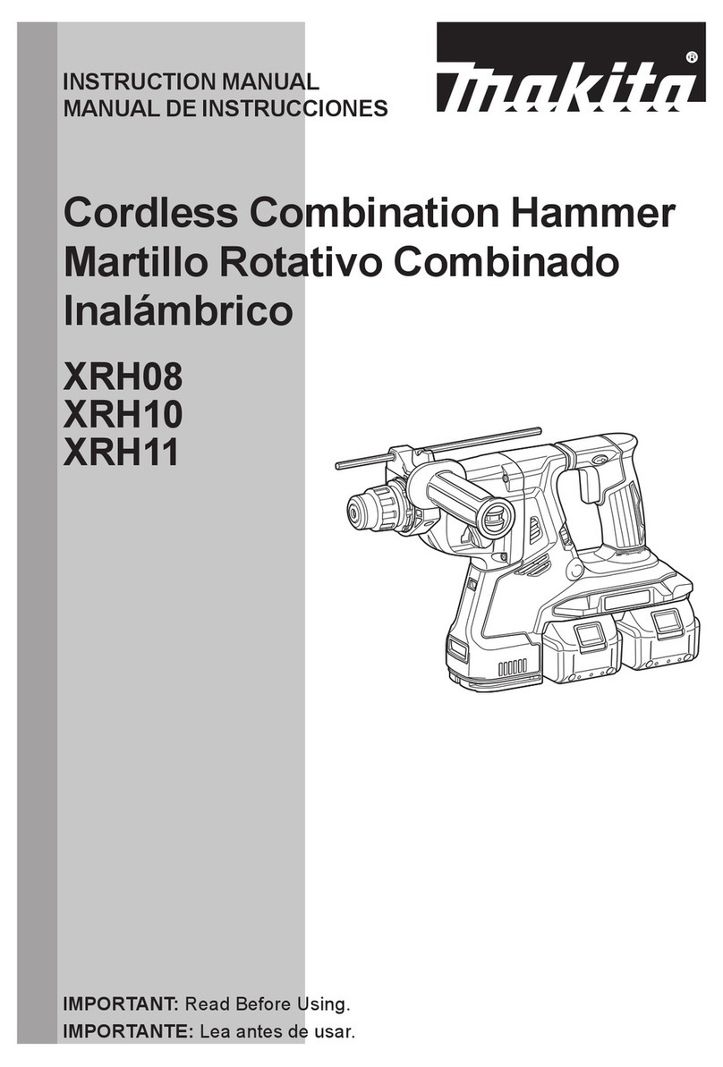 Makita XRH08 instruction manual