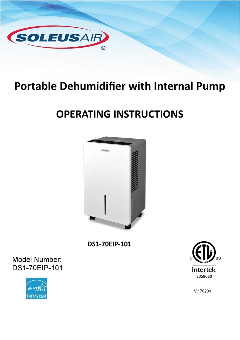 Soleus Air DS1-70EIP-101 User manual