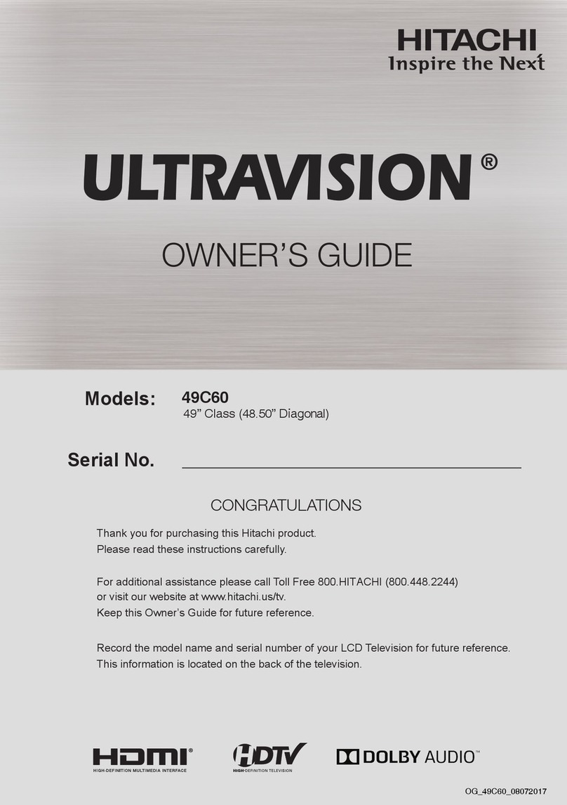 Hitachi ULTRAVISION 49C60 User manual