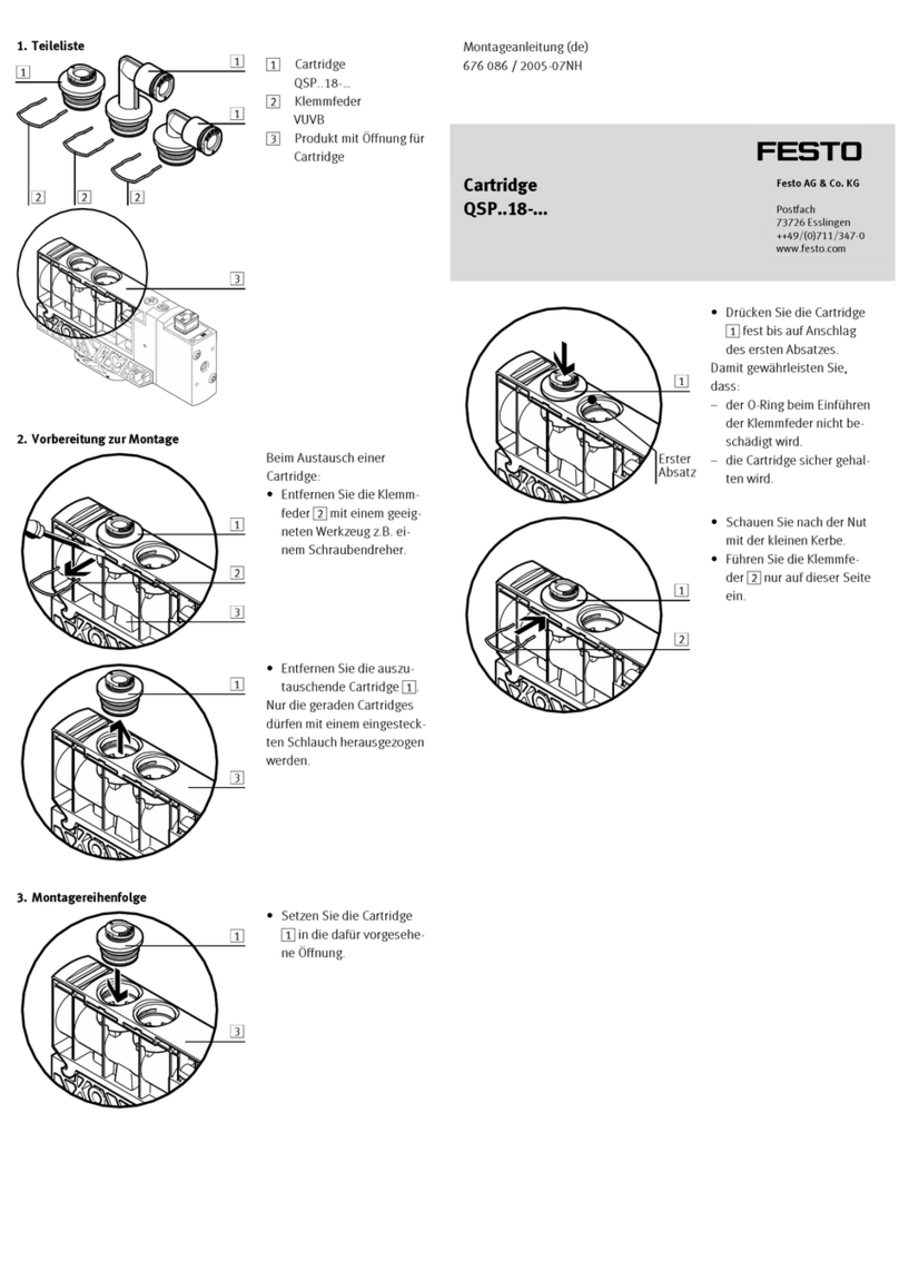 Festo QSP 18 Series Assembly instructions