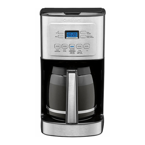 Costco Cuisinart Brew Central Quick reference guide