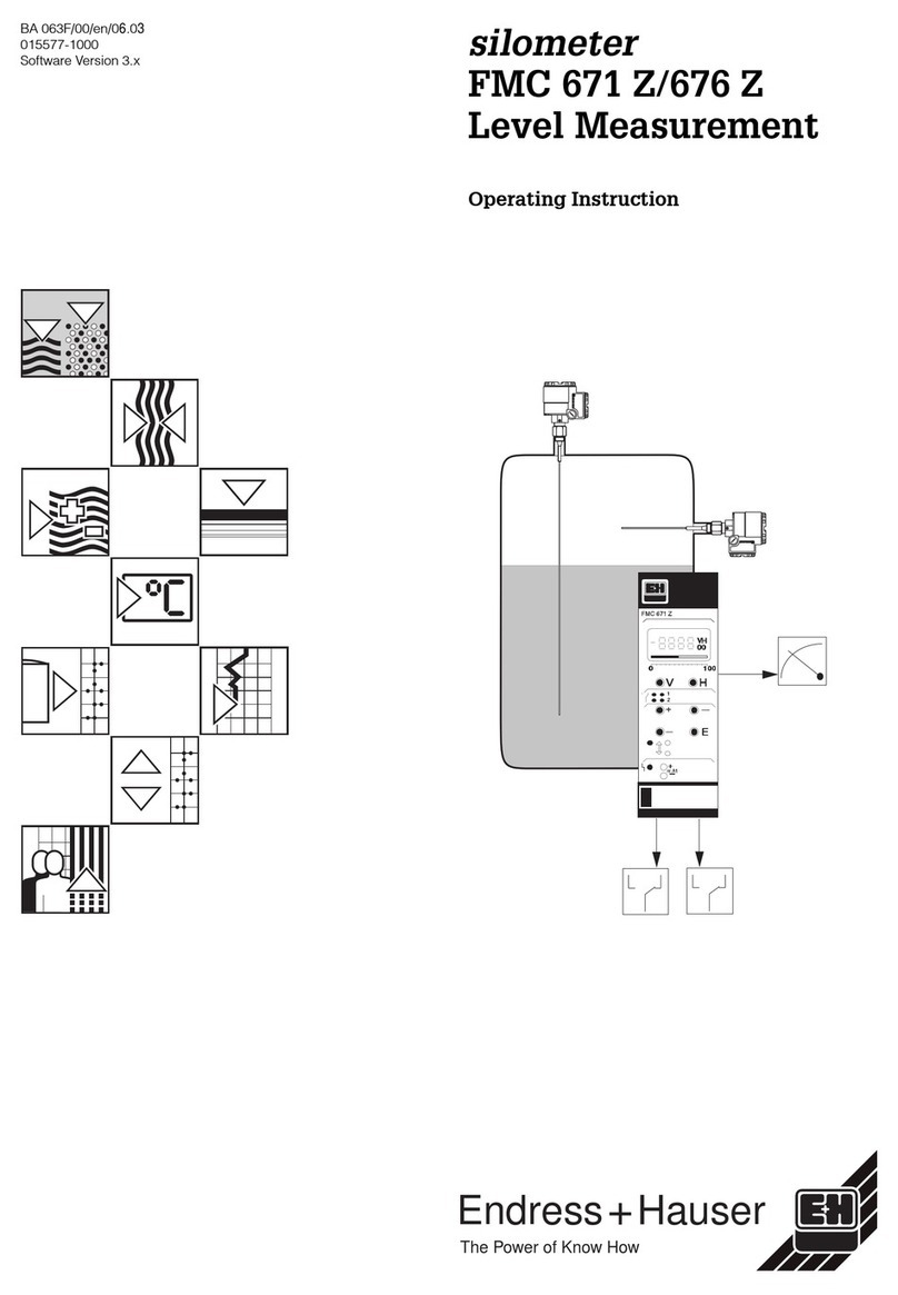 Endress+Hauser silometer FMC 671 Z Operating	 instruction