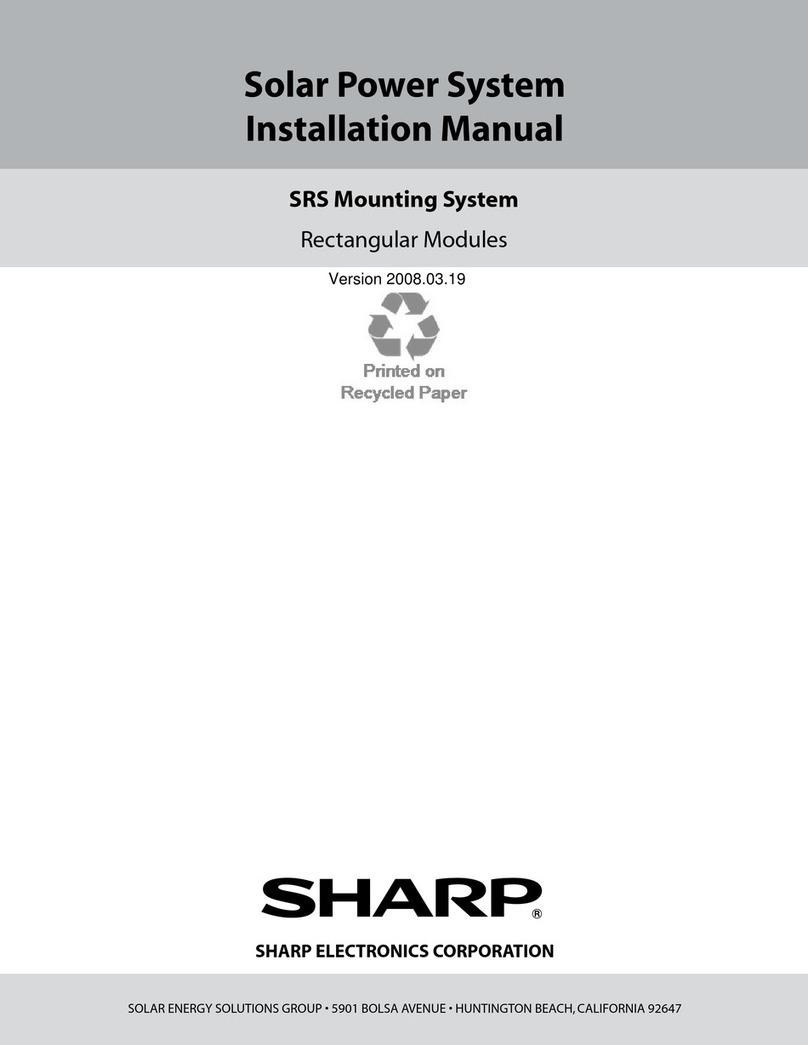 Sharp SRS Mounting System installation manual Sharp SRS Mounting System installation manual