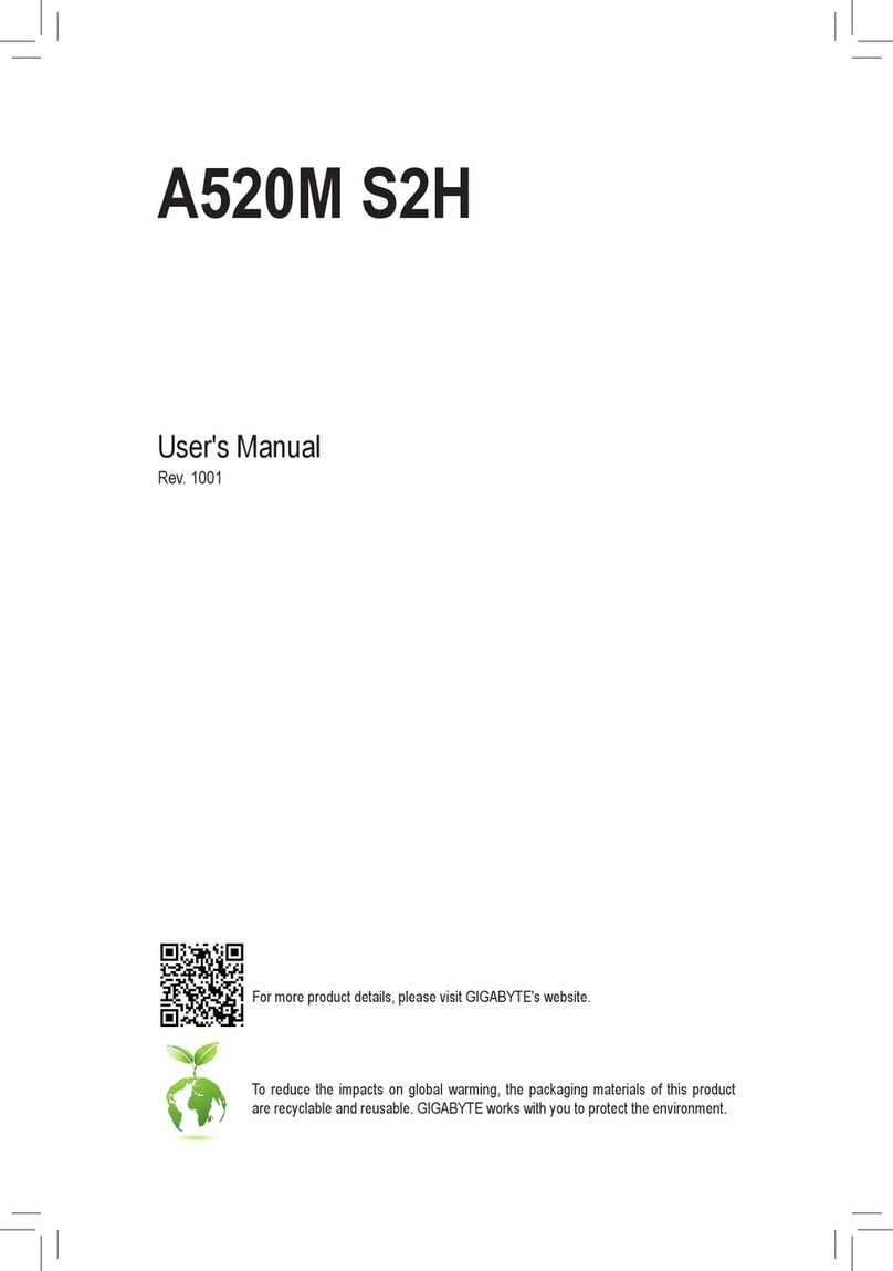 GIGA-BYTE TECHNOLOGY A520M S2H User manual GIGA-BYTE TECHNOLOGY A520M S2H User manual