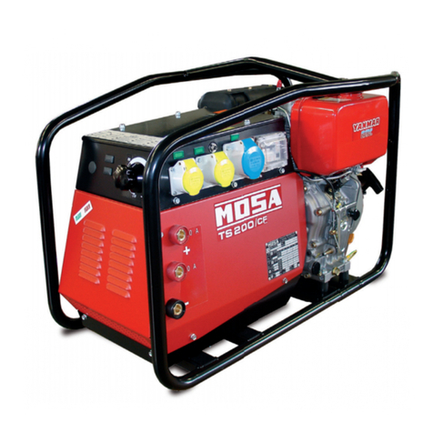 Mosa TS 200 DS/CF Use and maintenance manual, spare parts catalog