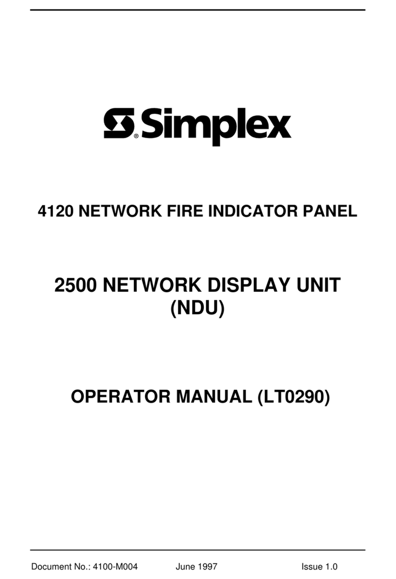 Simplex LT0290 User manual Simplex LT0290 User manual