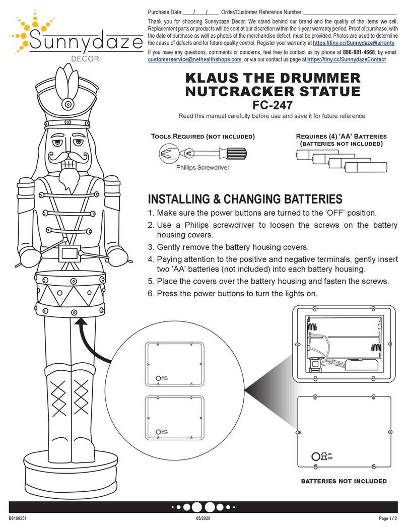 Sunnydaze Decor FC-247 user manual