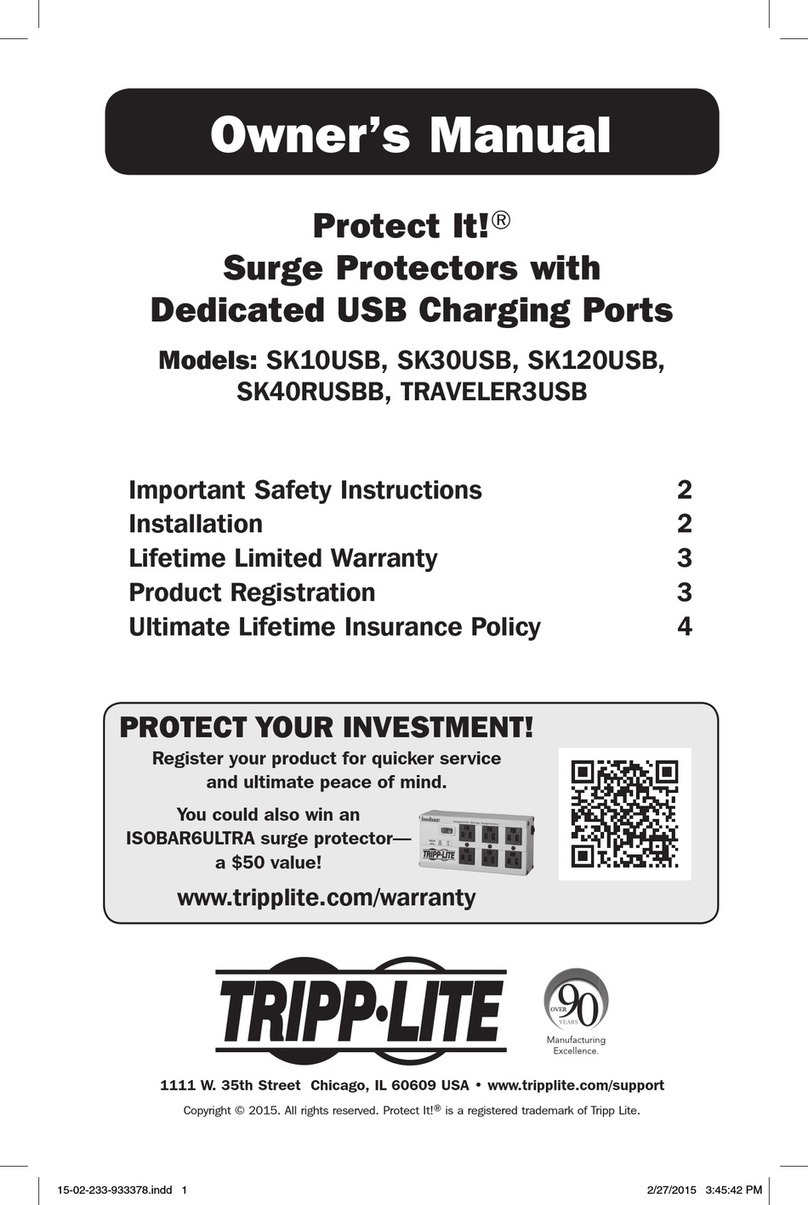Tripp Lite SK10USB User manual