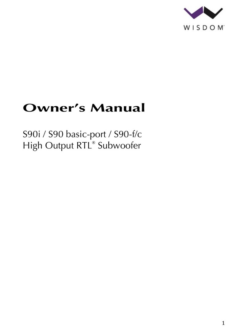 Wisdom S90-f/c owner's manual