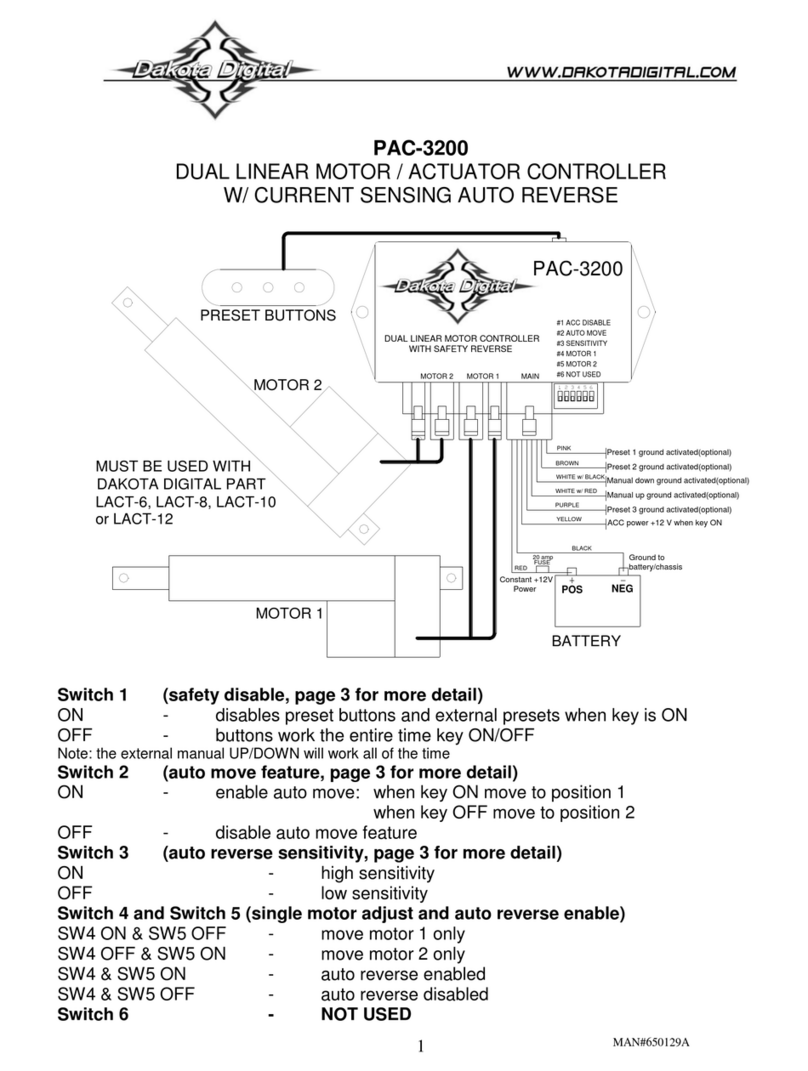 Dakota Digital PAC-3200 quick start guide