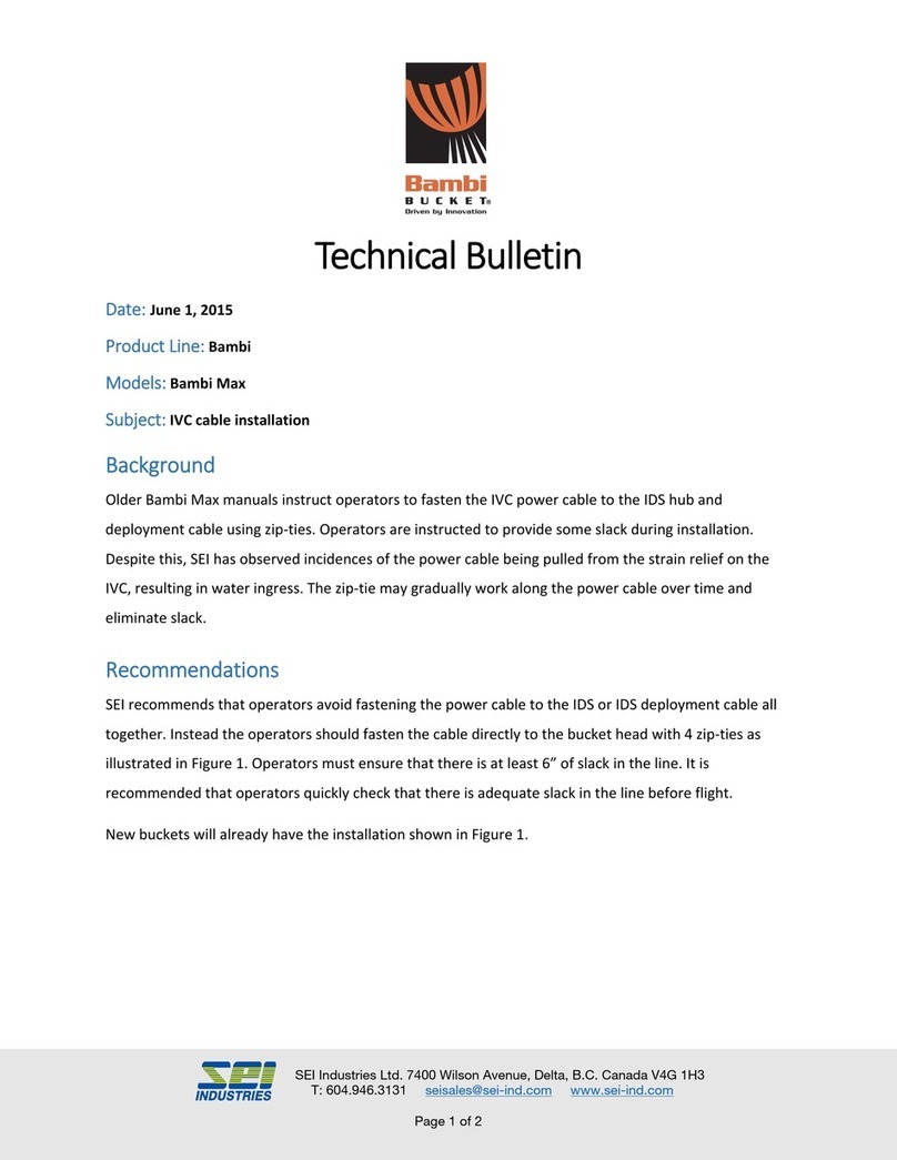 SEI Industries BAMBI MAX Technical bulletin