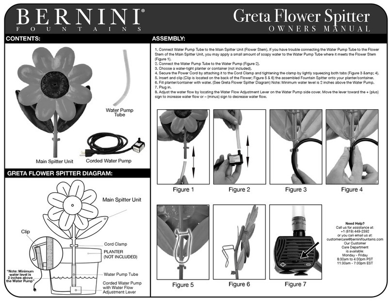 Bernini Greta Flower Spitter owner's manual