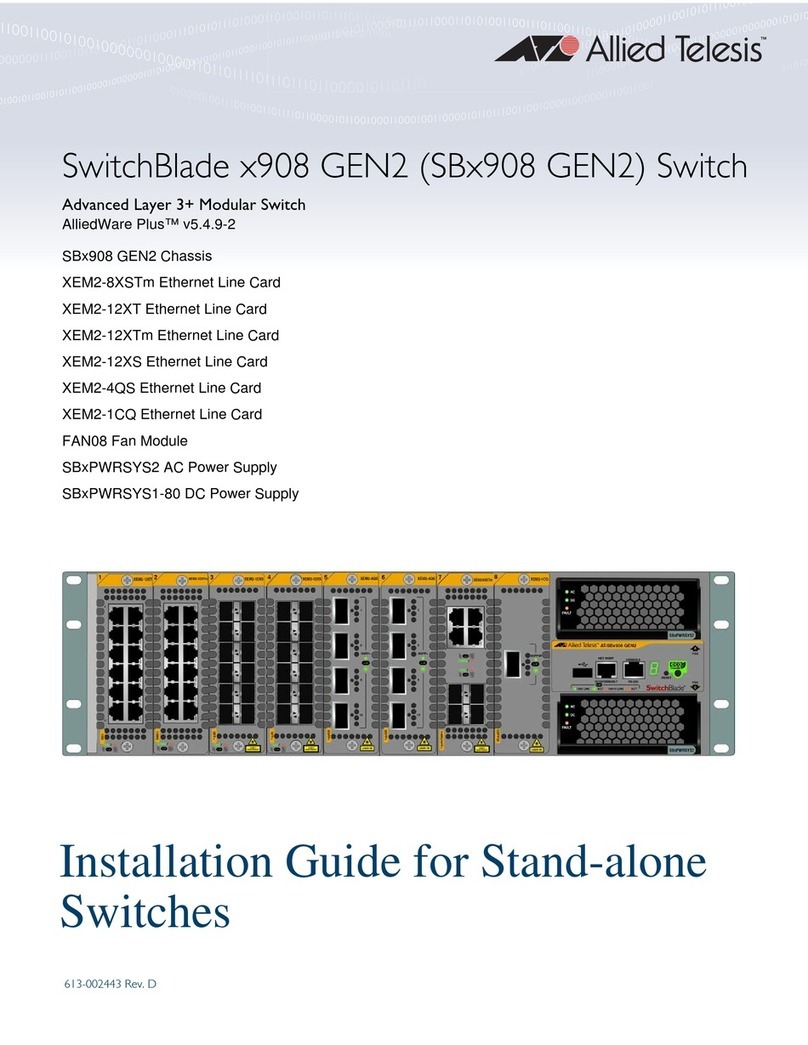 Allied Telesis SwitchBlade x908 GEN2 User manual