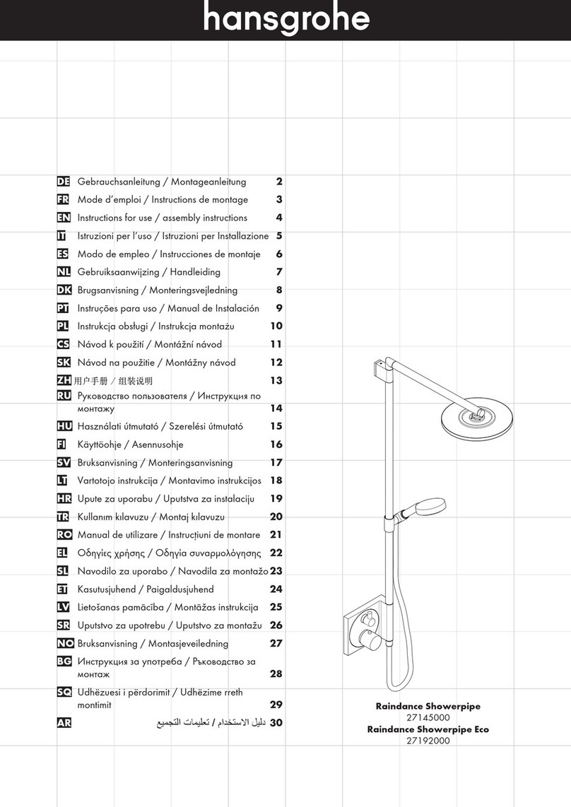 Hans Grohe Raindance 27145000 Instructions for use/assembly instructions