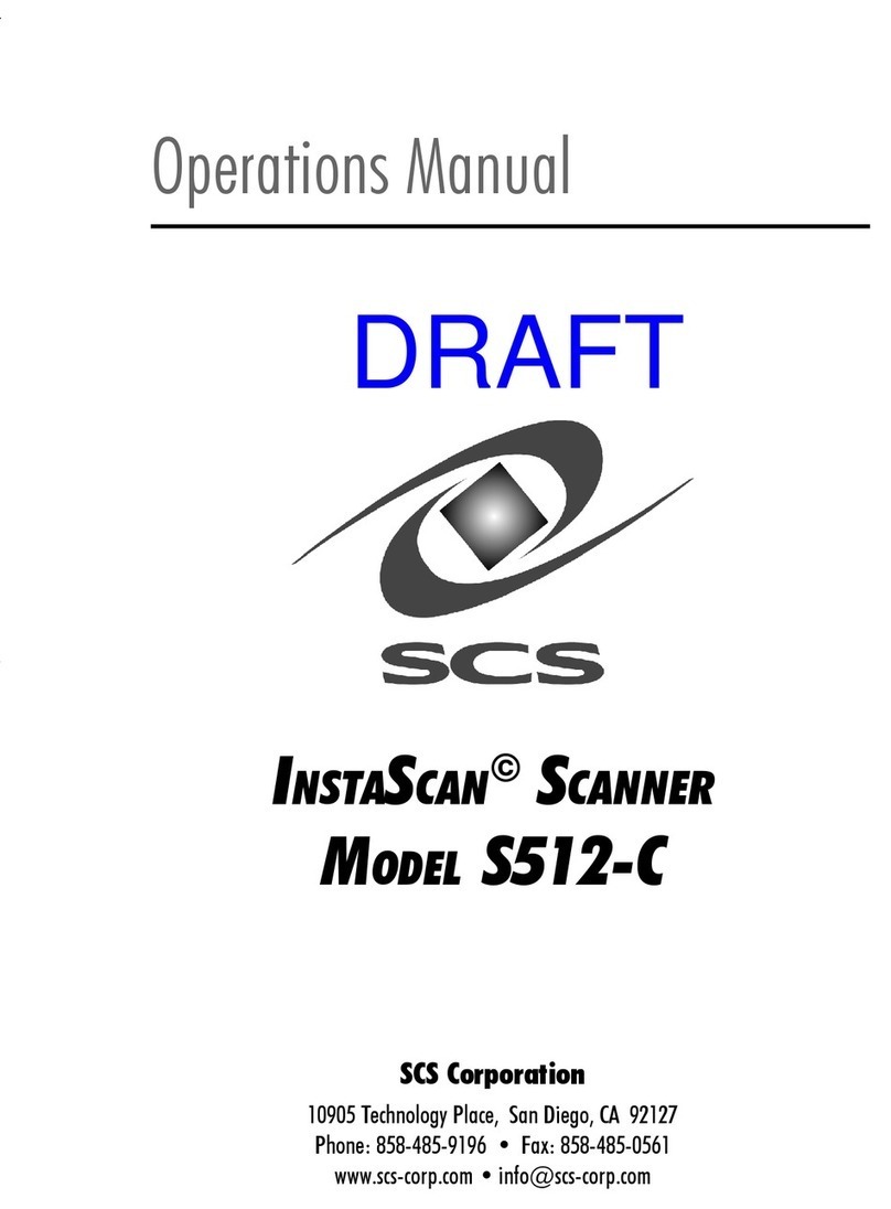 SCS INSTASCAN S512-C User manual