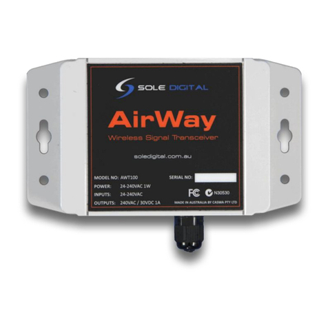 Sole Digital AirWay AWT100 Installation and user manual Sole Digital AirWay AWT100 Installation and user manual