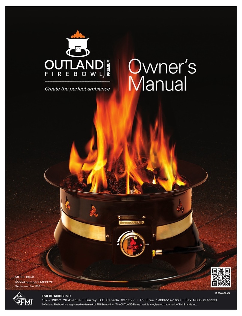 FMI Outland Firebowl PREMIUM owner's manual FMI Outland Firebowl PREMIUM owner's manual