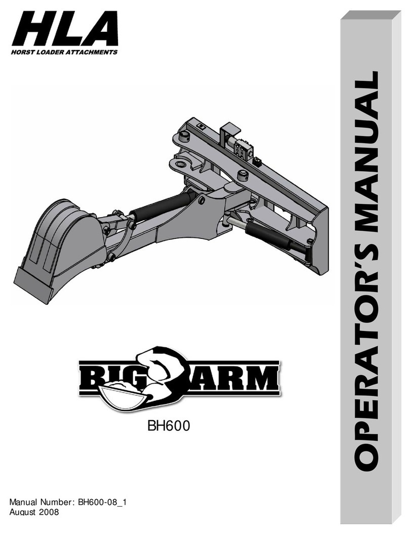 HLA BIG ARM BH600 Operator's manual