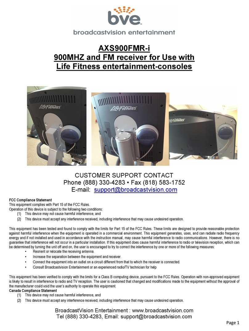 Broadcastvision Entertainment AXS900FMR-i quick start guide