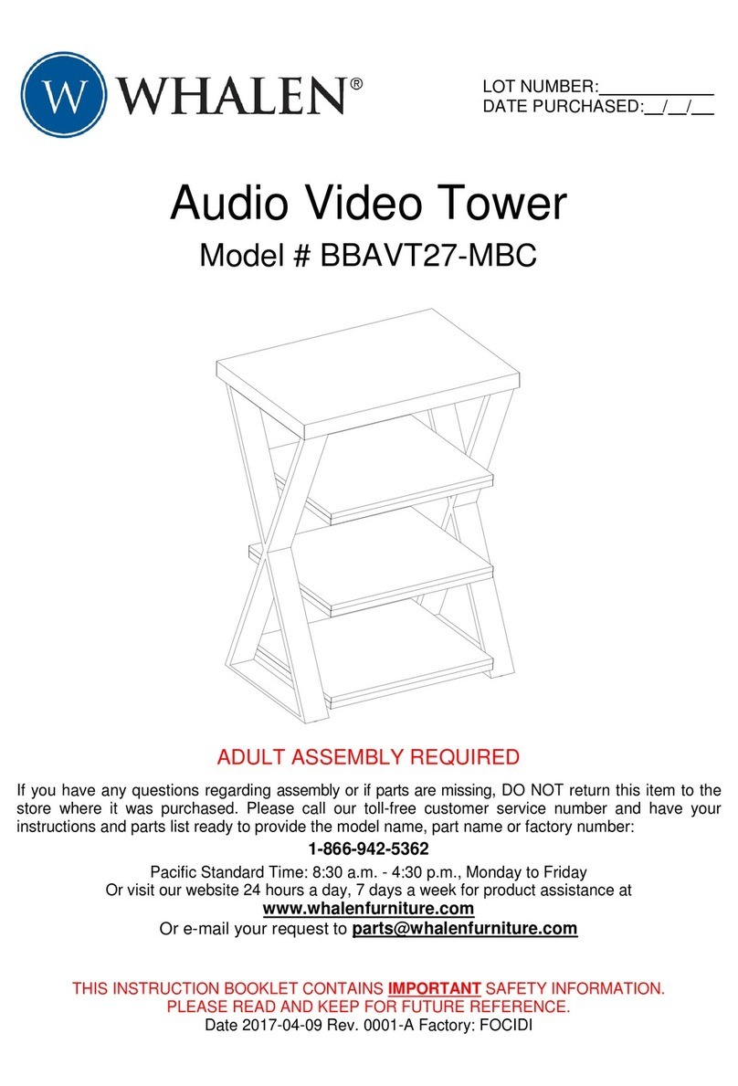 Whalen BBAVT27-MBC User manual