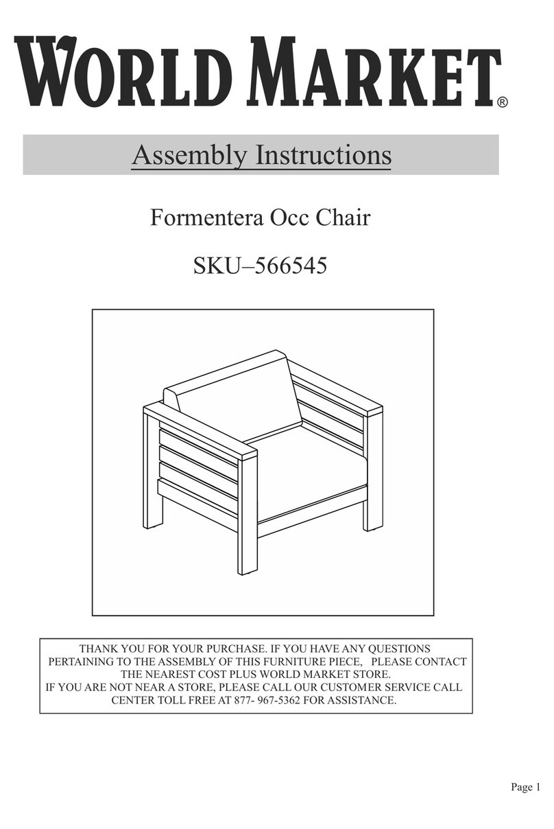 World Market Formentera Occ 566545 Assembly instructions World Market Formentera Occ 566545 Assembly instructions