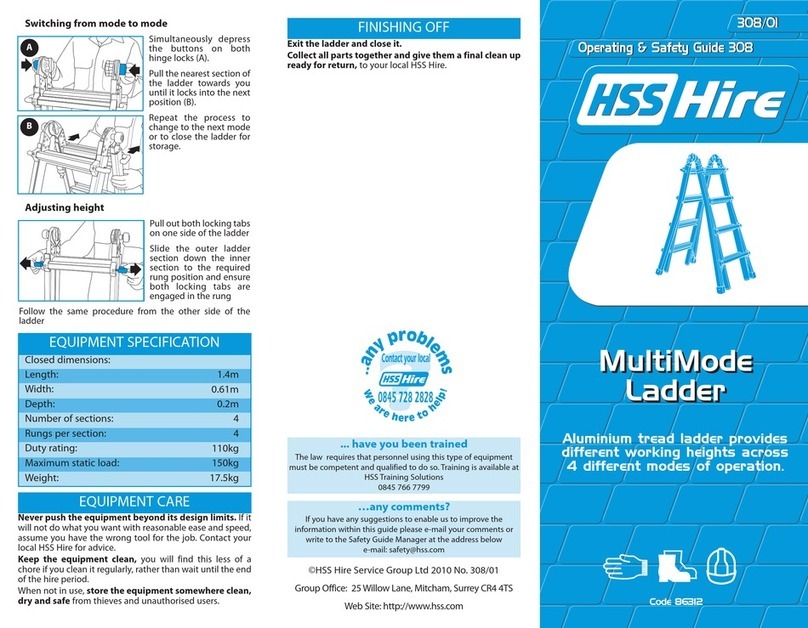 HSS Hire 86312 Operating & safety guide