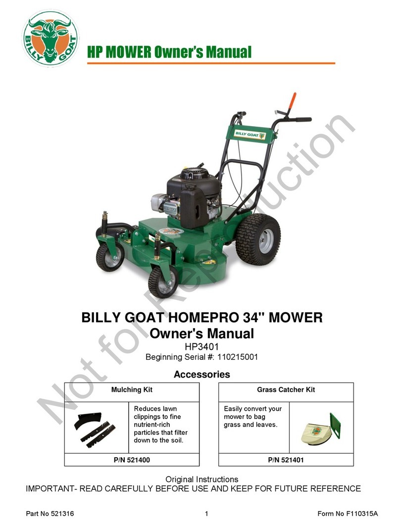 Billy Goat HOMEPRO HP3401 User manual