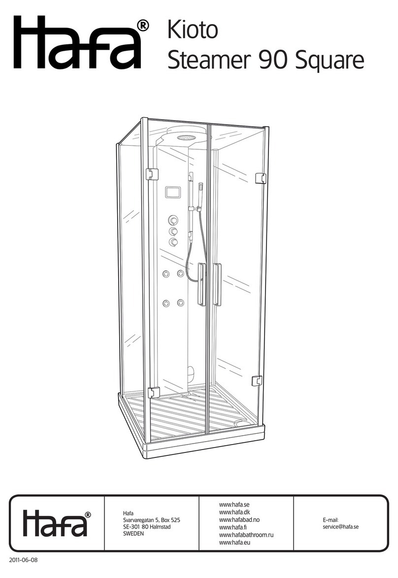HAFA Kioto Steamer 90 Square User manual