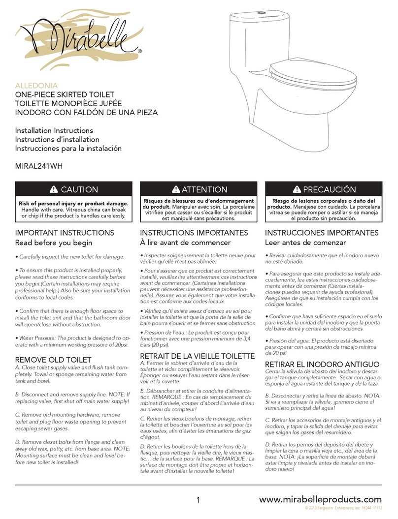 Mirabelle MIRAL241 User manual