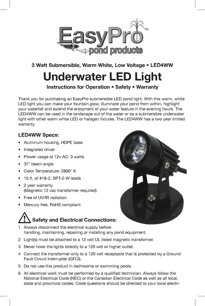 EasyPro LED4WW Instructions for Operation, Safety, Warranty