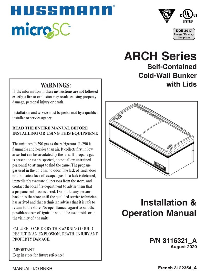 Hussmann micro SC ARCH Series User manual