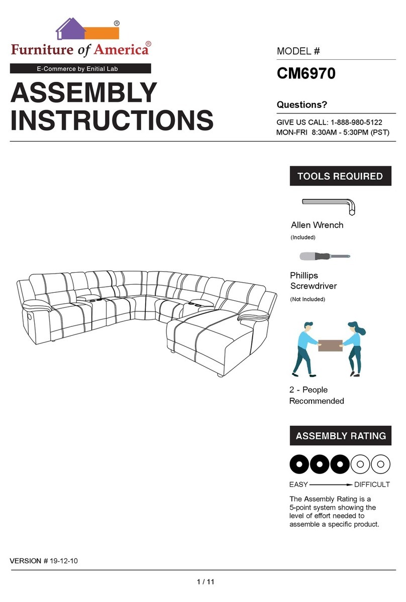 Furniture of America CM6970 Assembly instructions