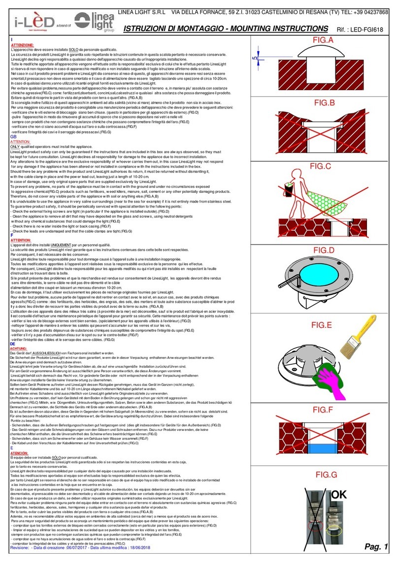 i-LED LED-FGI618 Mounting instructions