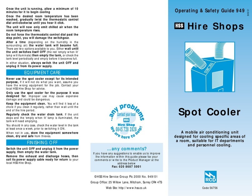 HSS Hire 56756 Operating & safety guide