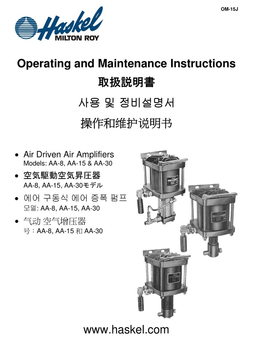 Haskel AA-8 Manual